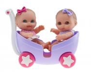 JC Toys/Berenguer - Lil' Cutesies - Lil' Cutesies 8.5" Twins Stroller